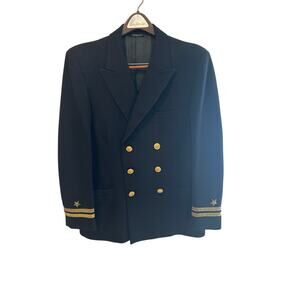 Men’s Navy Dress Blues Uniform Jacket. Size Large